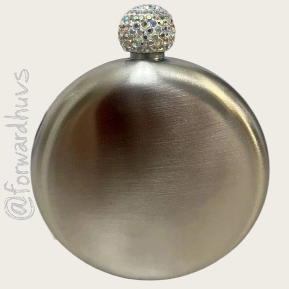 Hogg 12oz Stainless Steel Insulated Flask with Rhinestone Top